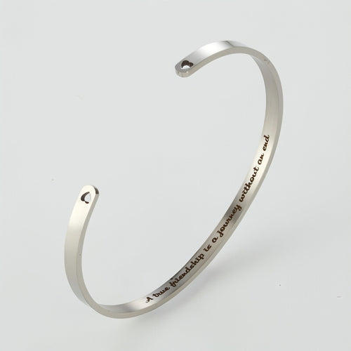 💍 Personalized Couple Bracelet – Sleek Steel Design for Him & Her