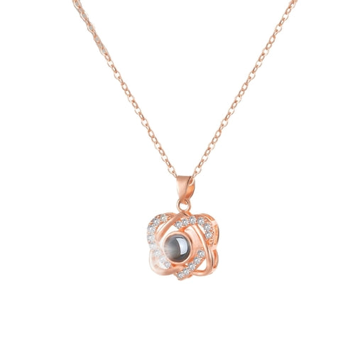 💕 Minimalist Heart Projection Necklace – Where Elegance Hides Emotion